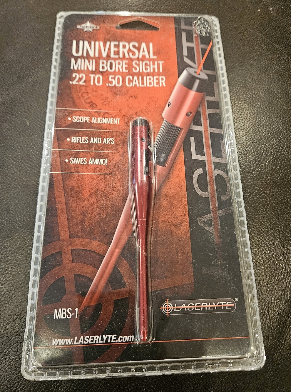 Red Mini Bore Sight (.22–.50 Caliber)